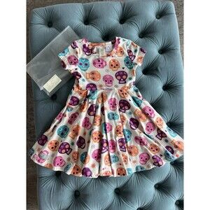 Eleanor Rose Boutique Sugar Skull Cinco de Mayo Halloween dress girl size 6
